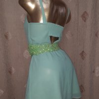 Н&М 34  Светло зелена рокля , снимка 7 - Рокли - 40815019