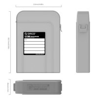 Защитна кутия, Протектор за Хард диск 3.5" HDD/SSD Orico PHI35-V1 Сива, снимка 3 - Друга електроника - 35550804