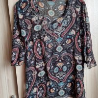 Красива лятна дамска блуза тип туника-прозрачна материя., снимка 1 - Туники - 39572748