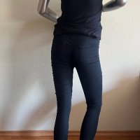 Дамски черни дънки - панталон с бродерия цветя !, снимка 8 - Дънки - 42044664