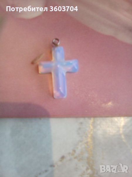 Кръстче от опал, снимка 1