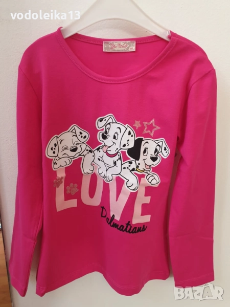 нова розова блузка със 101 далматинци, снимка 1