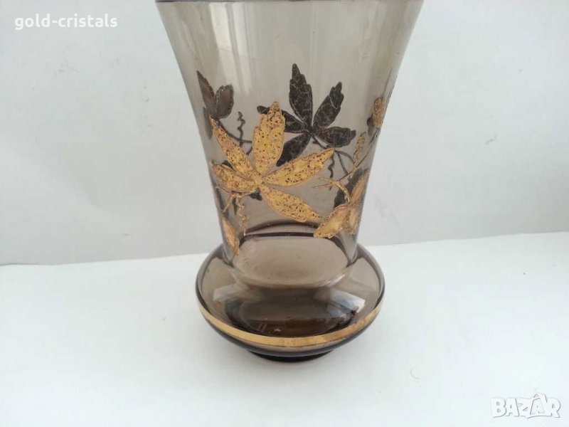 Ретро ваза с позлата, снимка 1