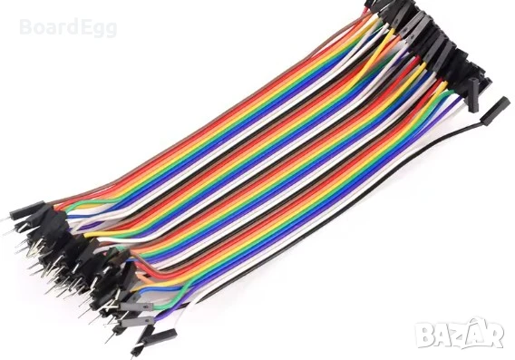 Dupont (джъмпер) кабели - 40PIN, 10cm, снимка 1