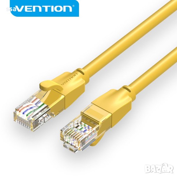 Vention Кабел LAN UTP Cat.6 Patch Cable - 2M Yellow - IBEYH, снимка 1