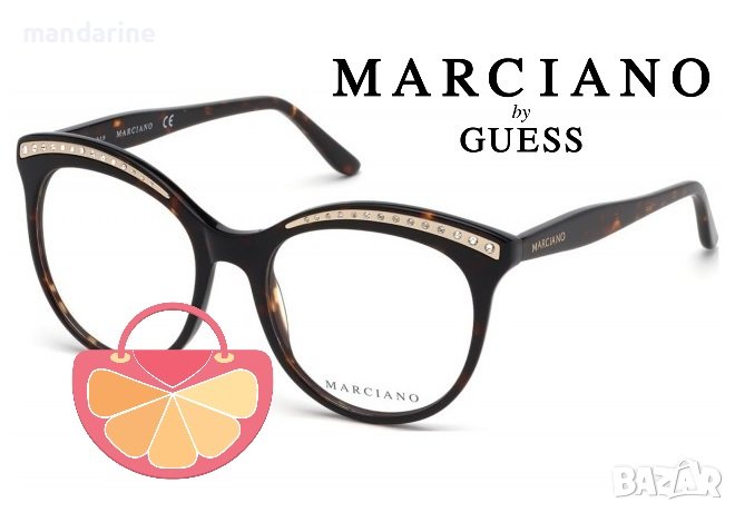 MARCIANO BY GUESS 🍊 Дамски рамки за очила BROWN "N" CRYSTALS нови с кутия, снимка 1