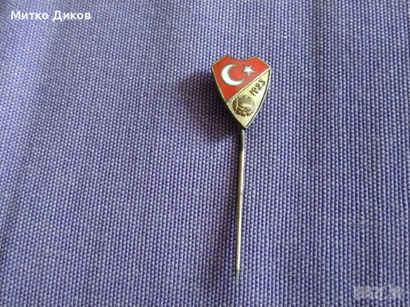 Футболна значка на Турция винтидж емайл, снимка 1