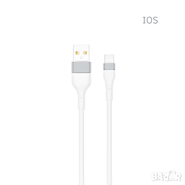 Кабел за зареждане USB към IoS​ телефон смартфон, снимка 1