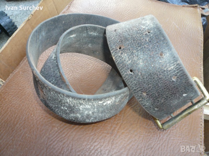 ОФИЦЕРСКИ КОЛАН КОЖЕН АНТИКВАРЕН, снимка 1