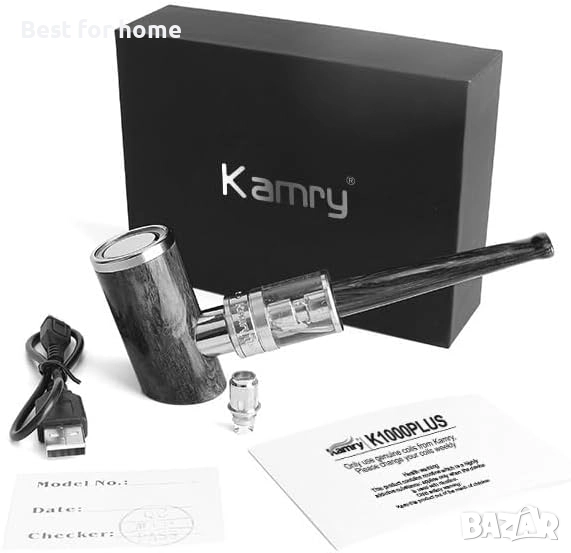 Kamry K1000 Plus Класическа дървена електронна система, 1000mah 30W, снимка 1