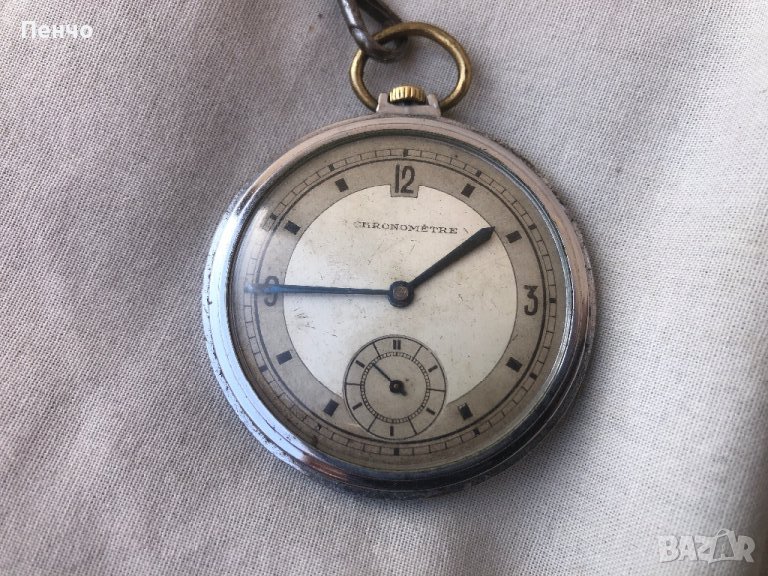 стар джобен "CHRONOMETRE" с кюстек, снимка 1