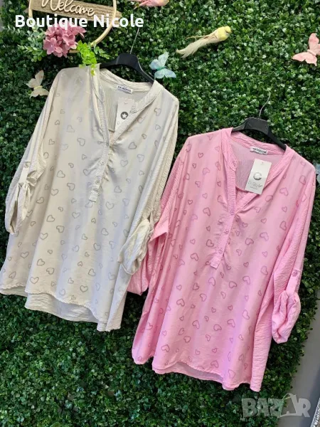 Нежни дамски ризи на сърчица  , снимка 1