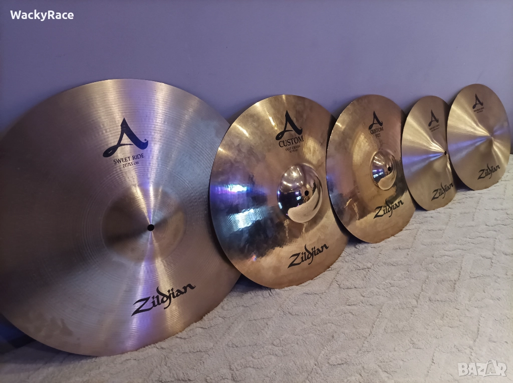 Комплект чинели за барабани ZILDIAN A series, A CUSTOM, снимка 1