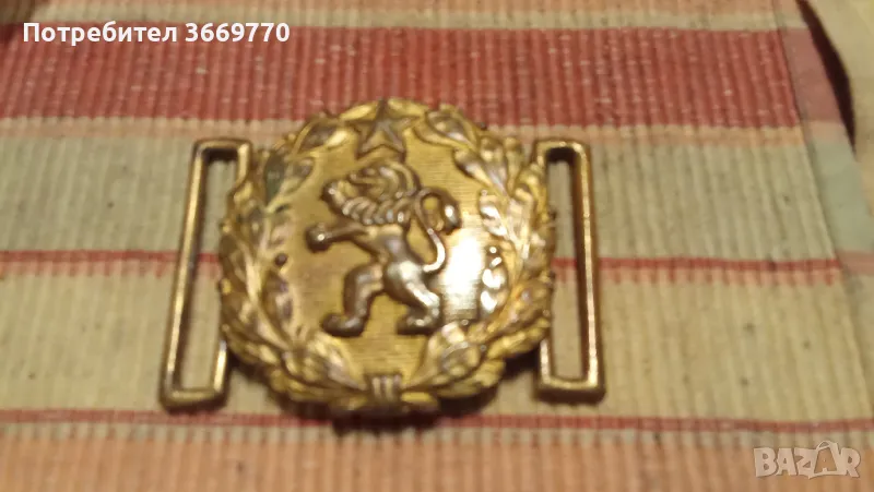 Офицерска тока за колан стара парадна, снимка 1