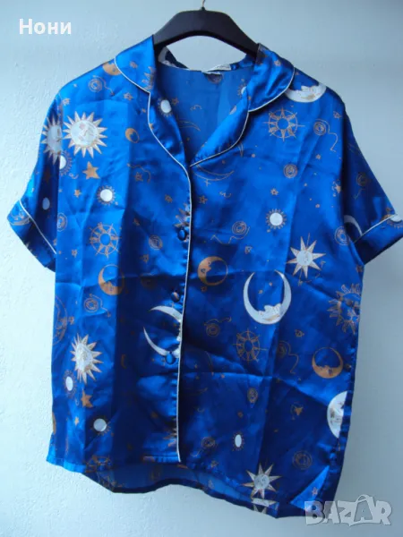 Дамска  лятна сатенена пижама ръст М, снимка 1