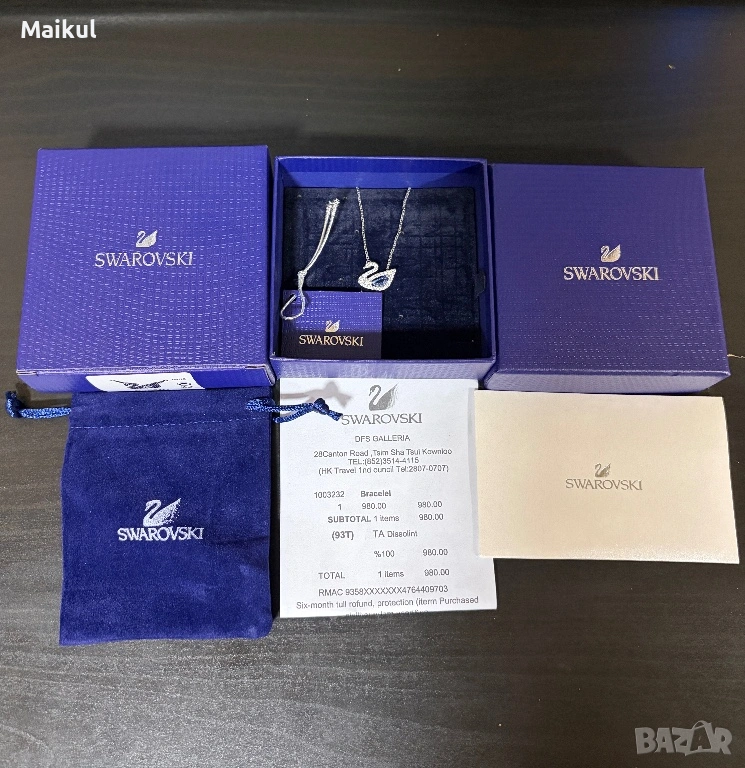 Дамско колие Swarovski, снимка 1