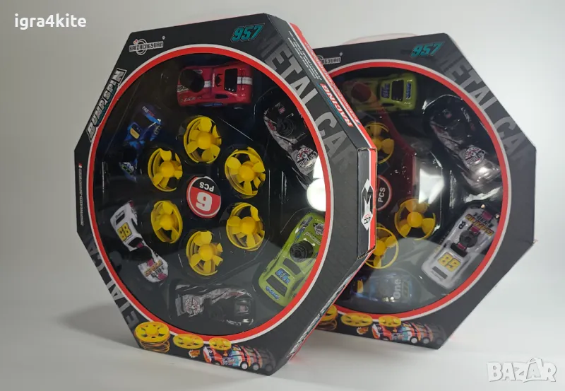 НОВО! Метални блъскащи колички с изстрелвачки, снимка 1