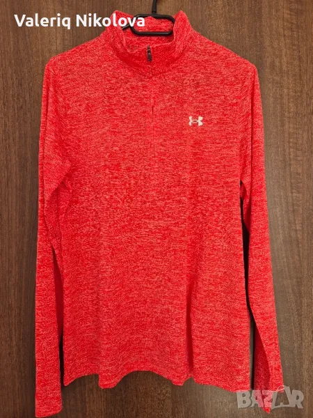 Нова спортна дамска блуза с къс цип Under Armour, снимка 1