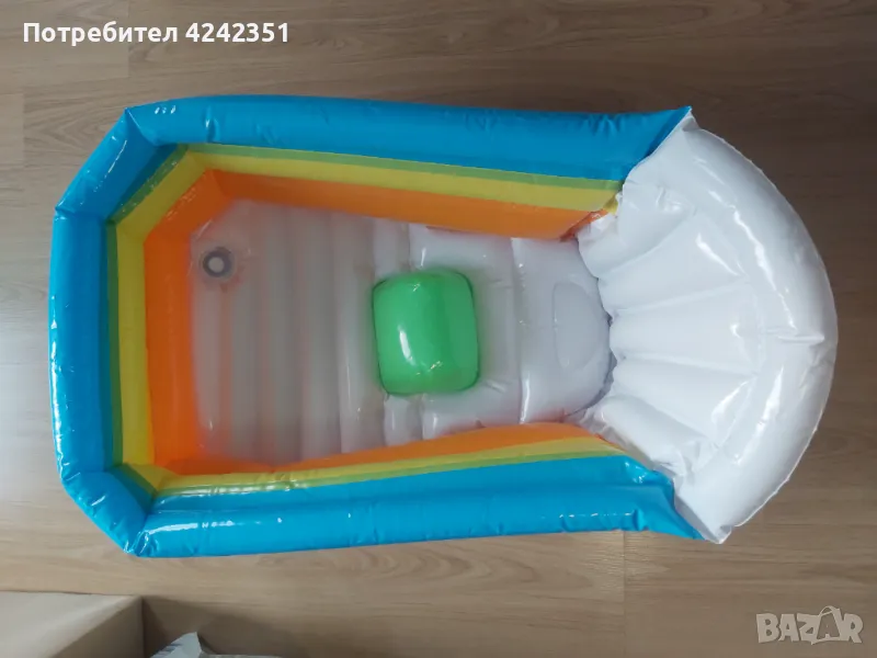 Разноцветна надуваема бебешка ваничка, снимка 1