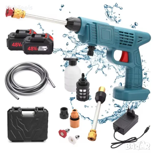 Акумулаторна водоструйка с две батерии ТАЙГА, снимка 1