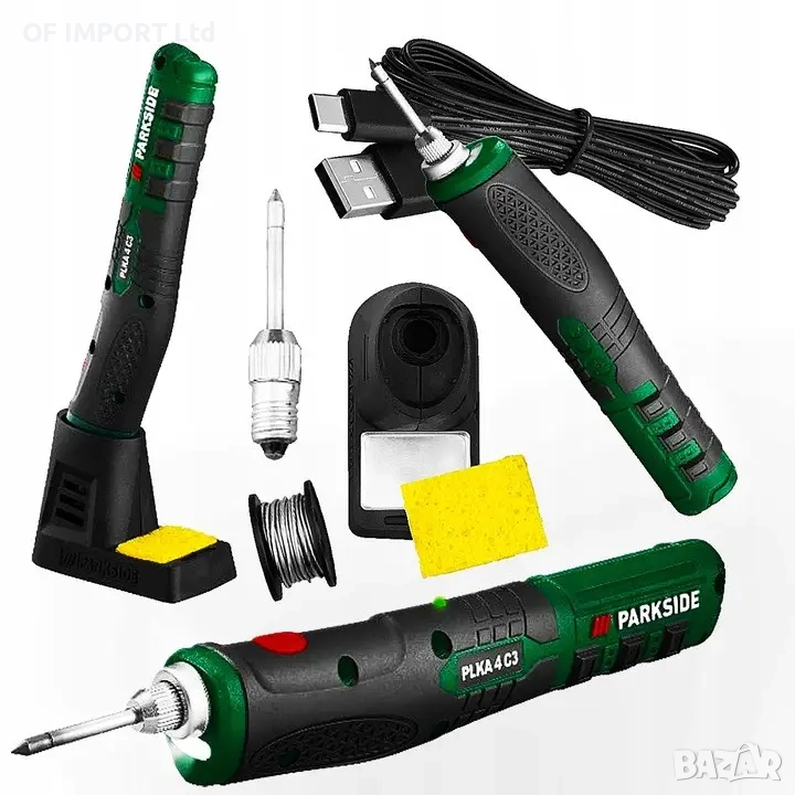 Безжичен Поялник PARKSIDE PLKA 4 C3 с USB кабел, снимка 1