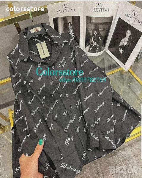 Дамска Черна риза Balenciaga код VL-F26, снимка 1
