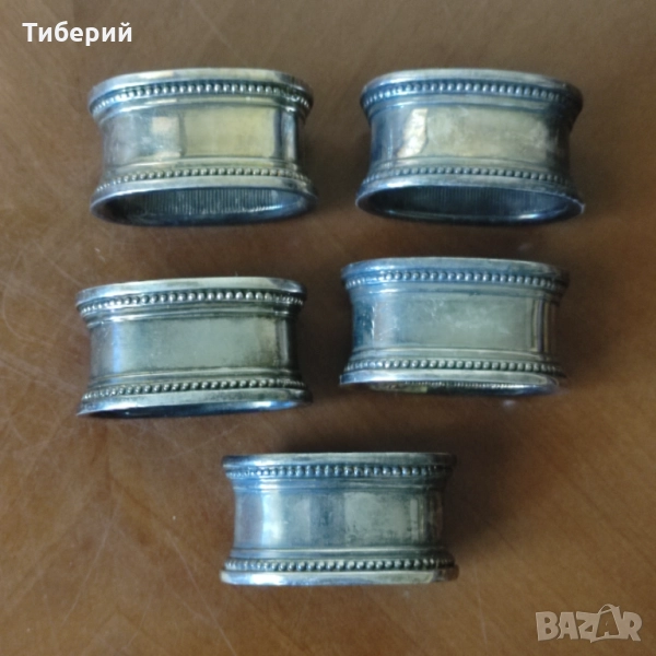 Пръстени за салфетки/рингове посребрени, снимка 1