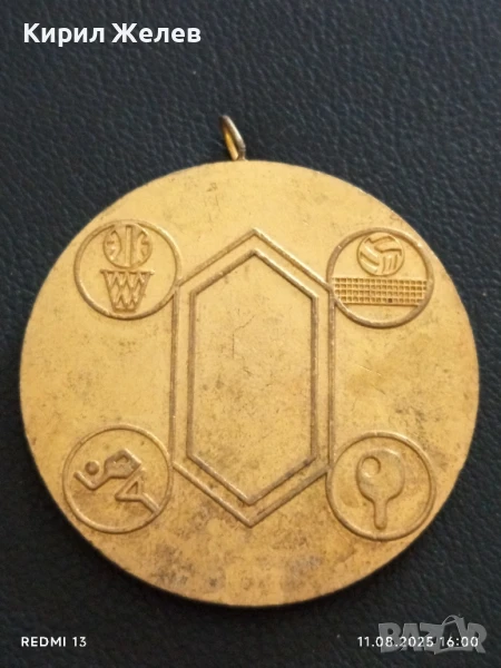 Медал X ОТРАСЛОВА СПАРТАКИАДА ЦКПС на РАБОТНИЦИТЕ от ХИМИЧЕСКАТА ПРОМИШЛЕНОСТ 24282, снимка 1