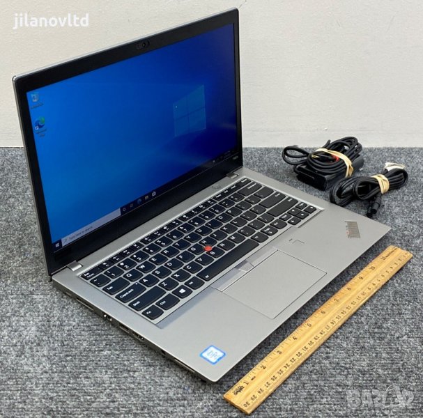 Лаптоп Lenovo T480S СИВ I5-8350U 8GB 256GB SSD 14.0 FHD TOUCHSCREEN, снимка 1