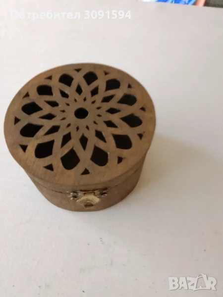 Дървена кутия за дранкилки бижута , снимка 1