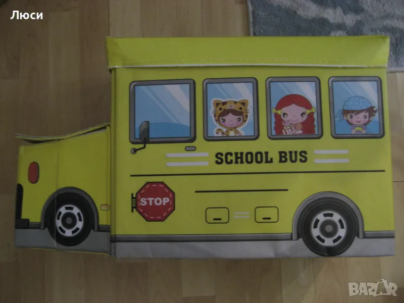 Детска кутия за играчки АВТОБУС, снимка 1