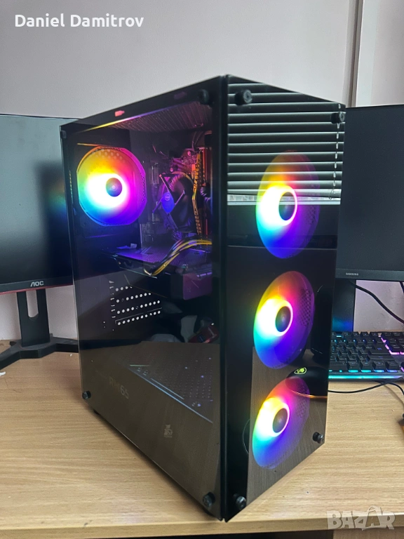 Геймърски компютър i3-10100,GTX 1650,16GB RAM,512GB SSD NVMe, снимка 1