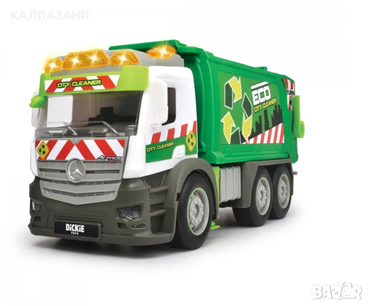Action Truck - Garbage Камион за боклук DICKIE 203745014, снимка 1