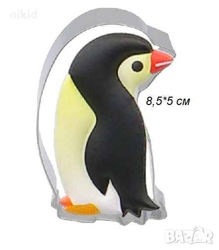 Пингвин на страна метална форма резец за сладки бисквитки мъфини кексчета фондан украса, снимка 1