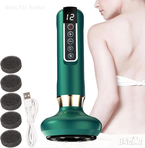 3 в 1 Вендузен масажор  с 12 нива на температура от Geruwam, снимка 1