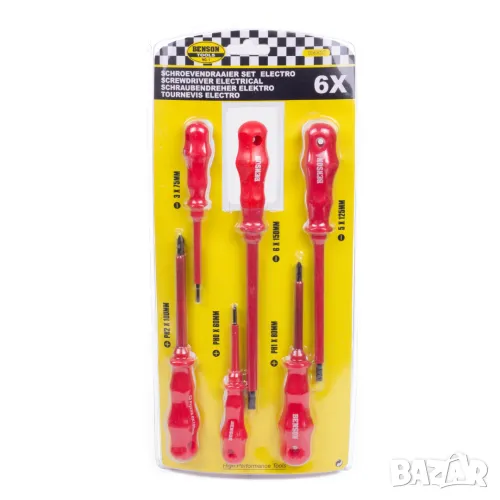Комплект 6 броя изолиращи отвертки , снимка 1
