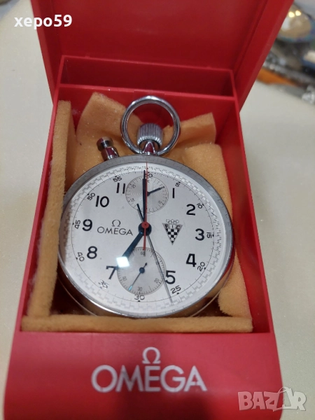 Джобен часовник Омега хронограф-Omega Split Second Chronograph Rattrapante, 5 500 лв, снимка 1