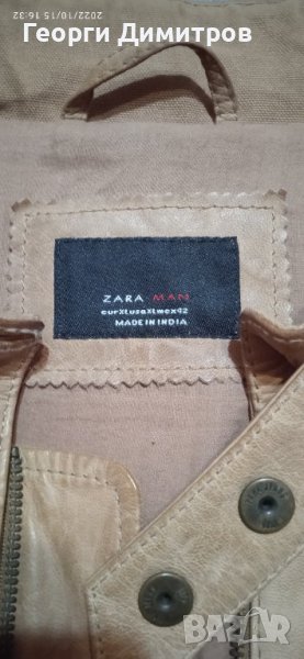 Мъжко кожено яке на ZARA., снимка 1