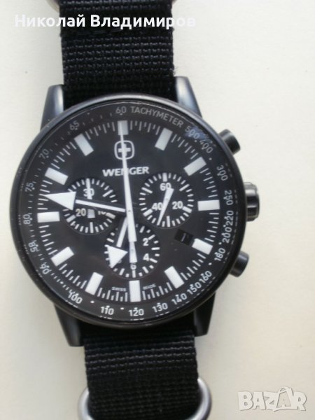 Wenger оригинален хронограф швейцарски мъжки ръчен часовник, снимка 1