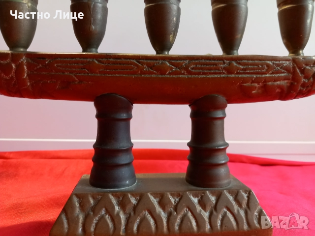 Гондола ДРАКОН Стара Бронзова Статуетка - Свещник, снимка 2 - Антикварни и старинни предмети - 52328576