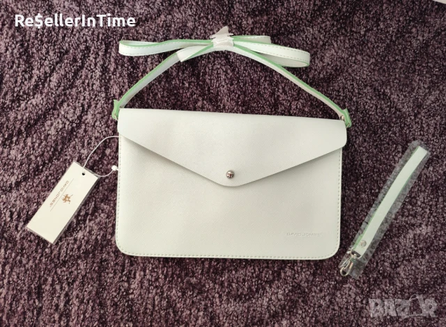 Нова чанта/ клъч David Jones  в бяло , снимка 2 - Чанти - 50749449