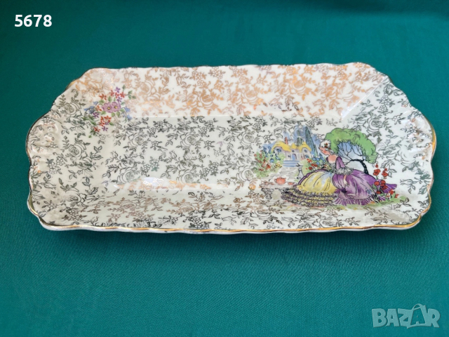 Старо английско плато, снимка 2 - Антикварни и старинни предмети - 53897553