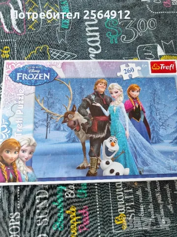 продавам детски пъзел с Елза и Анна , снимка 1