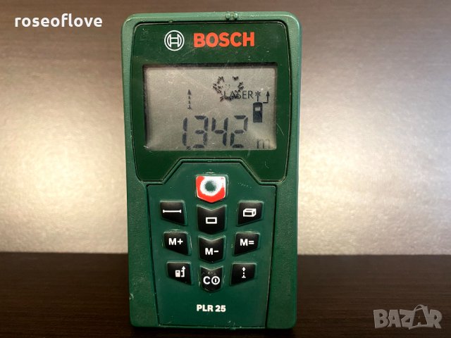 Лазерна противоударна ролетка BOSCH PLR 25, снимка 10 - Измервателни инструменти - 31457580