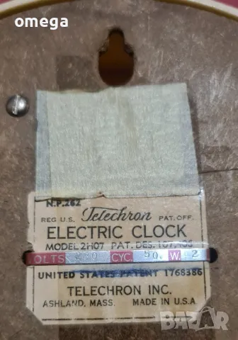 Електрически Стенен Часовник Telechron , снимка 5 - Антикварни и старинни предмети - 48868051