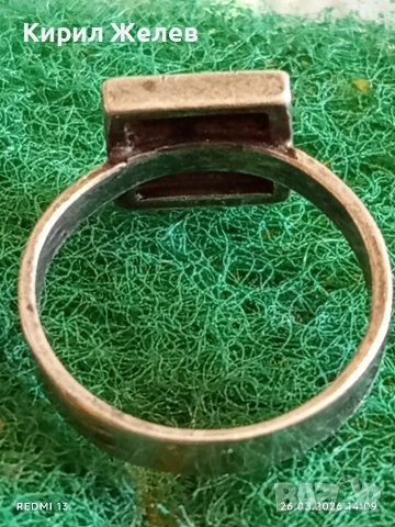 Винтидж сребърен пръстен ретро стил подходящ за ежедневието 51761, снимка 3 - Пръстени - 53984396