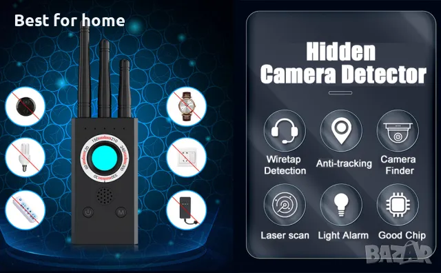 Детектор за скрити камери, GPS, микрофони Garsen Т16, снимка 5 - Чанти, стативи, аксесоари - 48840246