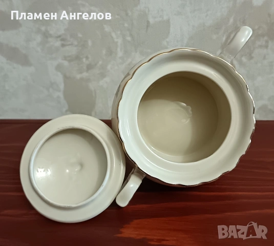 Антикварна Баварска захарница "Mittertech" Бавария , снимка 7 - Антикварни и старинни предмети - 53895111