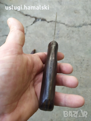 Стар нож с кания, снимка 3 - Антикварни и старинни предмети - 54173695