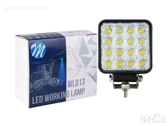 LED Халоген M – tech Work Light тип кубче с 16 диода